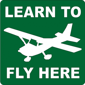 Learn To Fly Sign - single